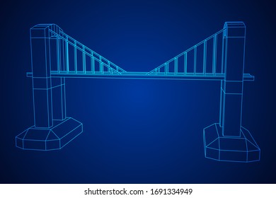 suspension bridge blueprints