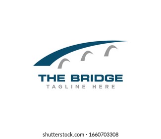 Bridge Construction Logo Icon Design Vector