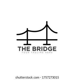 Bridge Construction Logo Icon Design Vector