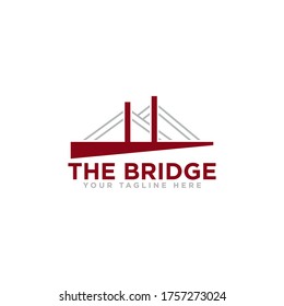 Bridge Construction Logo Icon Design Vector