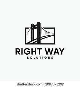 bridge consulting, solutions logo design inspirations 