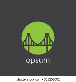 bridge cut identity template icon design element