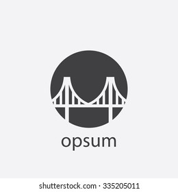 bridge cut identity template icon design element