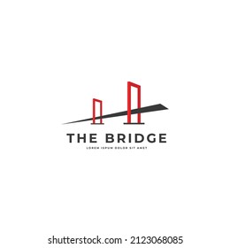 Bridge dynamic modern clean logo icon design concept