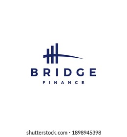 Bridge Finance Logo Vector Icon Illustration