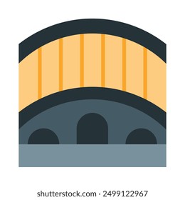Bridge Flat Icon Design For Personal nad Commercial Use