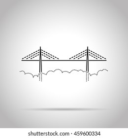 Bridge Flat Line Icon