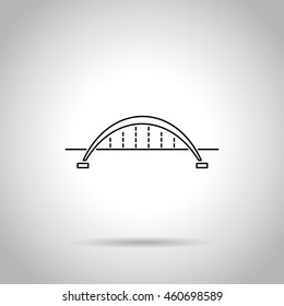 Bridge Flat Line Icon