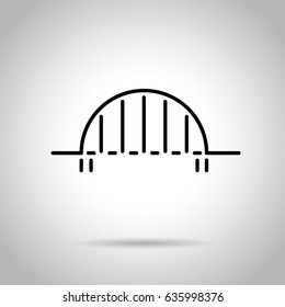 Bridge Flat Line Icon