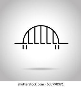 Bridge Flat Line Icon