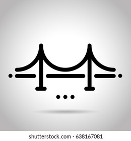 Bridge Flat Line Icon