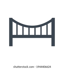 Bridge gate icon.road,architecture (vector illustration)