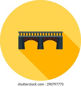 Bridge, gate, watericon vectgor image. Can also be used for transport, transportation and travel. Suitable for mobile apps, web apps and print media. 