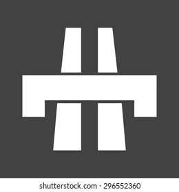 Bridge, gate, watericon vectgor image. Can also be used for transport, transportation and travel. Suitable for mobile apps, web apps and print media. 