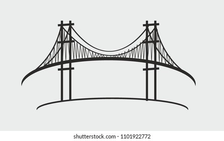 bridge graphic design vector art