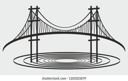 bridge graphic design vector art