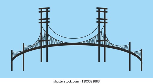 bridge graphic design vector art