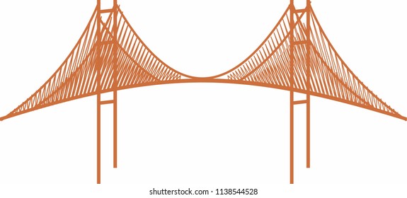 bridge graphic design vector art