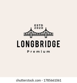 bridge hipster vintage logo vector icon illustration