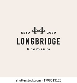 bridge hipster vintage logo vector icon illustration