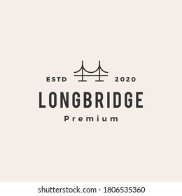 bridge hipster vintage logo vector icon illustration