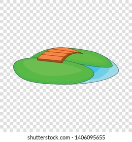 Bridge icon. Cartoon illustration of bridge vector icon for web