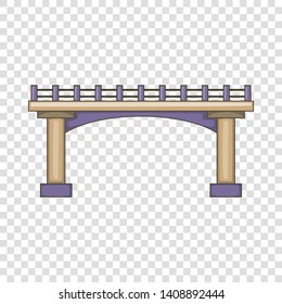 Bridge icon. Cartoon illustration of bridge vector icon for web