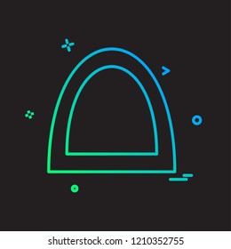 Bridge icon design vector