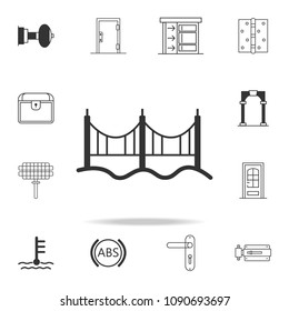 bridge icon. Detailed set of web icons and signs. Premium graphic design. One of the collection icons for websites, web design, mobile app on white background