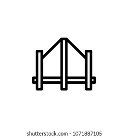 bridge icon. Element of minimalistic icons for mobile concept and web apps. Thin line icon for website design and development, app development on white background