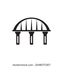Bridge icon flat design template