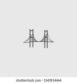 bridge icon graphic element Illustration template design