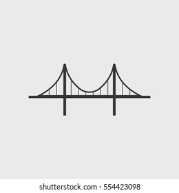 Bridge icon illustration isolated vector sign symbol
