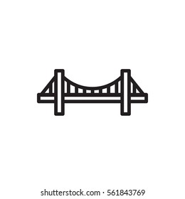 Bridge Icon Illustration Isolated Vector Sign Symbol