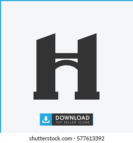 bridge icon illustration isolated vector sign symbol
