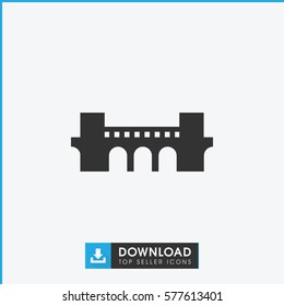 bridge icon illustration isolated vector sign symbol