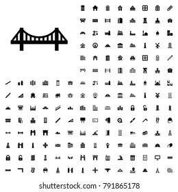 Bridge icon illustration isolated vector sign symbol. architecture icons vector set.
