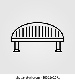 Bridge icon illustration. Logo design element.