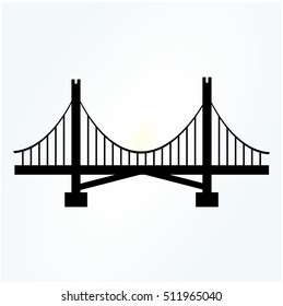 Bridge Icon isolated on background