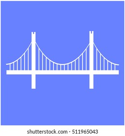 Bridge Icon isolated on background