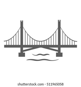 Bridge Icon isolated on background