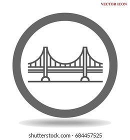 Bridge Icon isolated on background