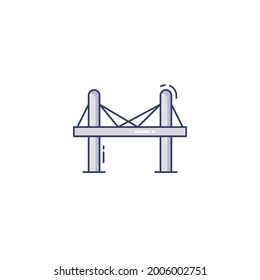 bridge Icon Isolated On White Background