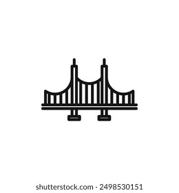 Bridge icon isolated on white background