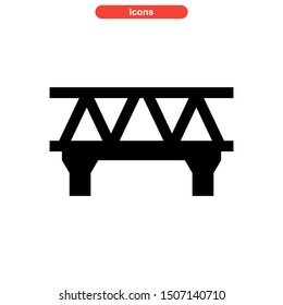 bridge icon isolated sign symbol vector illustration - high quality black style vector icons
