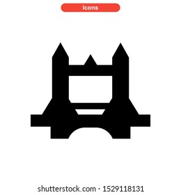bridge icon isolated sign symbol vector illustration - high quality black style vector icons
