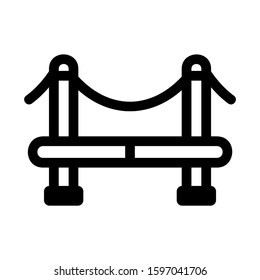 bridge icon isolated sign symbol vector illustration - high quality black style vector icons

