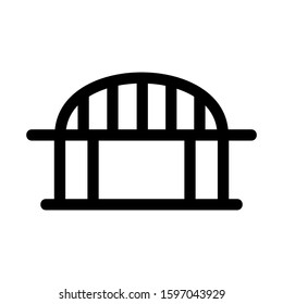 bridge icon isolated sign symbol vector illustration - high quality black style vector icons
