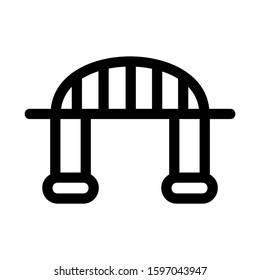 bridge icon isolated sign symbol vector illustration - high quality black style vector icons
