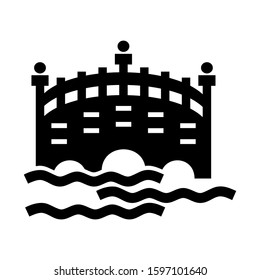 bridge icon isolated sign symbol vector illustration - high quality black style vector icons
